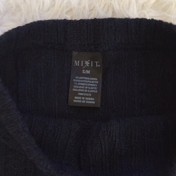 NWOT Navy Knit Footless Tights - Picture 4 of 5
